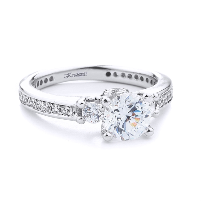 18KT.W ENGAGMENT RING 0.72CT